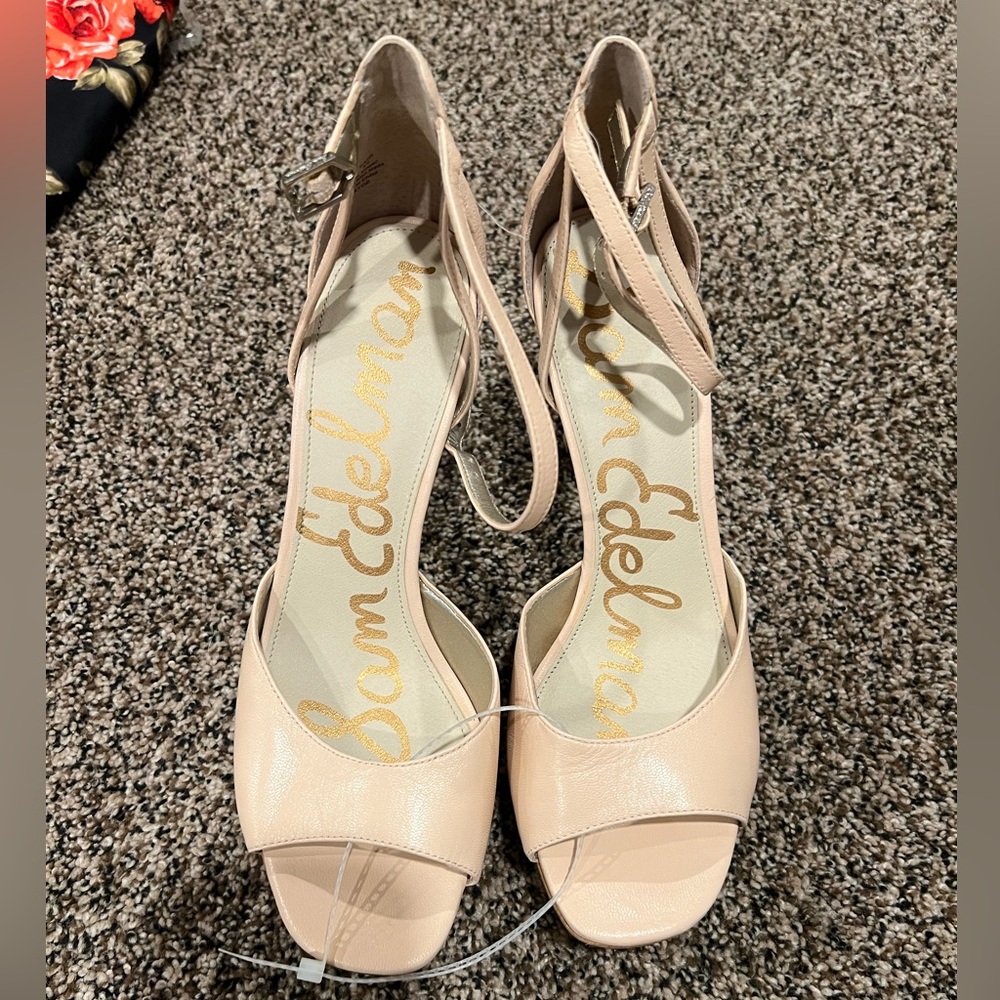 Sam Edelman Nude Strappy Heels